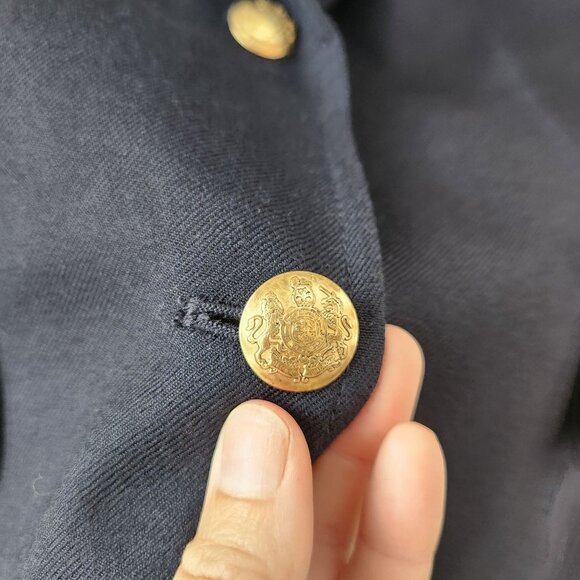 J. Crew Schoolboy Blazer Jacket Navy Blue Wool Blend Preppy Academia Women's 2 - Picture 4 of 6